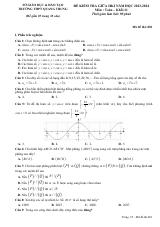 Đề thi Giữa kì 1 Toán 11 năm 2023-2024 trường THPT Quang Trung (Hải Dương)